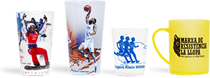 Verres personnalisés avec logo pour des activités sportives