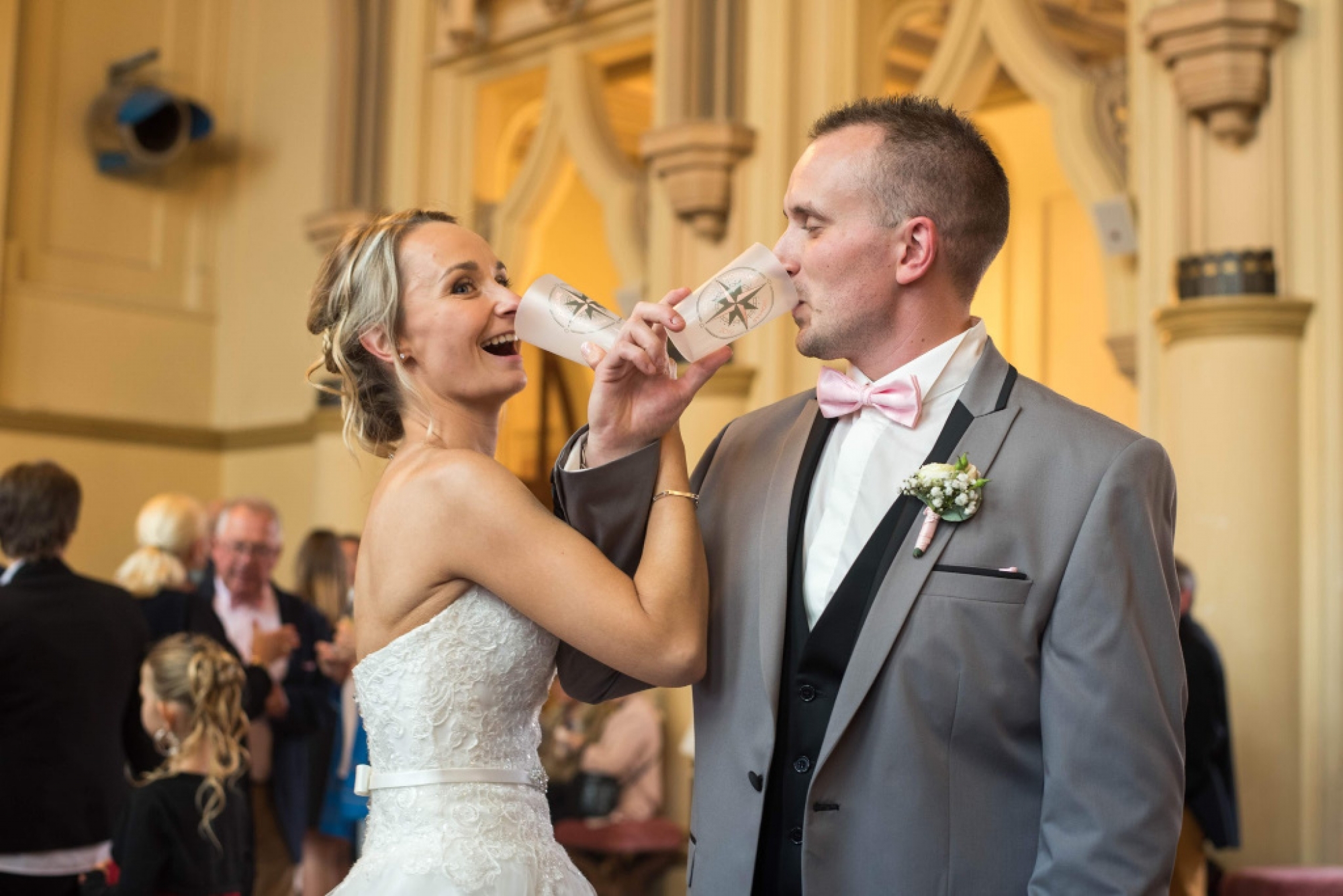 Verres personnalisés pour mariages