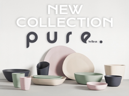 PURE, the new reusable tableware collection from Re-uz, S.L.