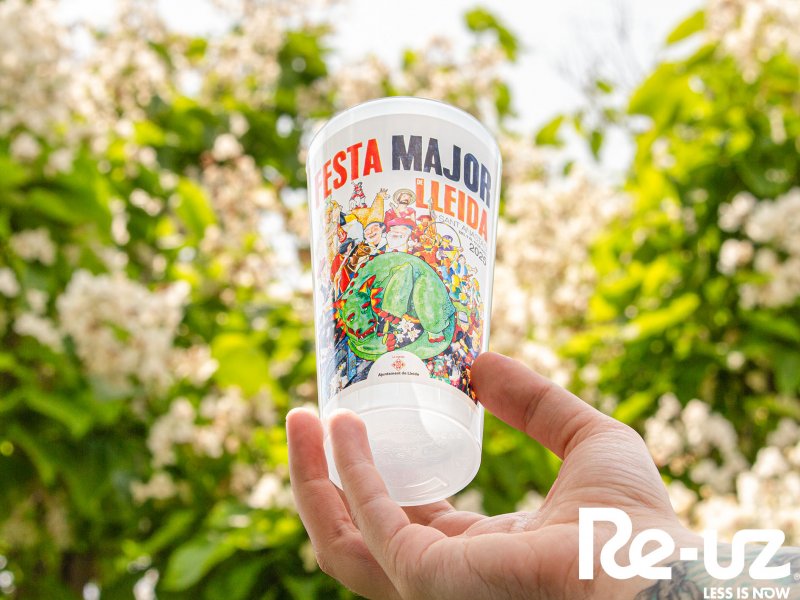 Lleida's Festa Major again with personalized reusable cups