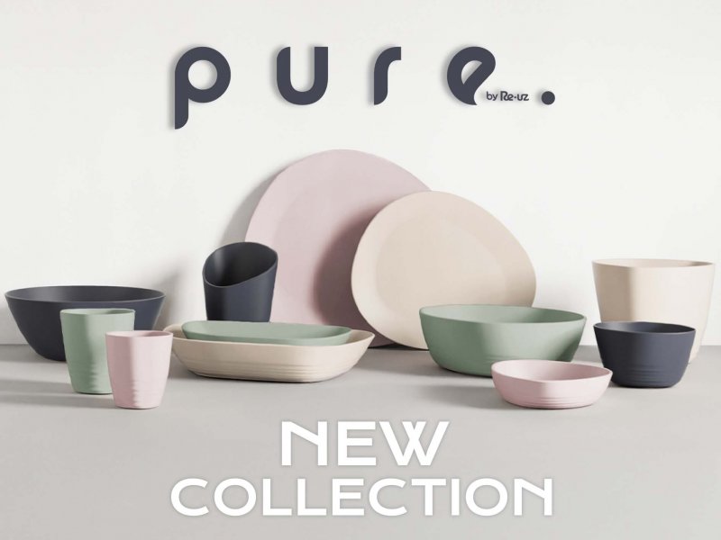 PURE, the new reusable tableware collection from Re-uz, S.L.