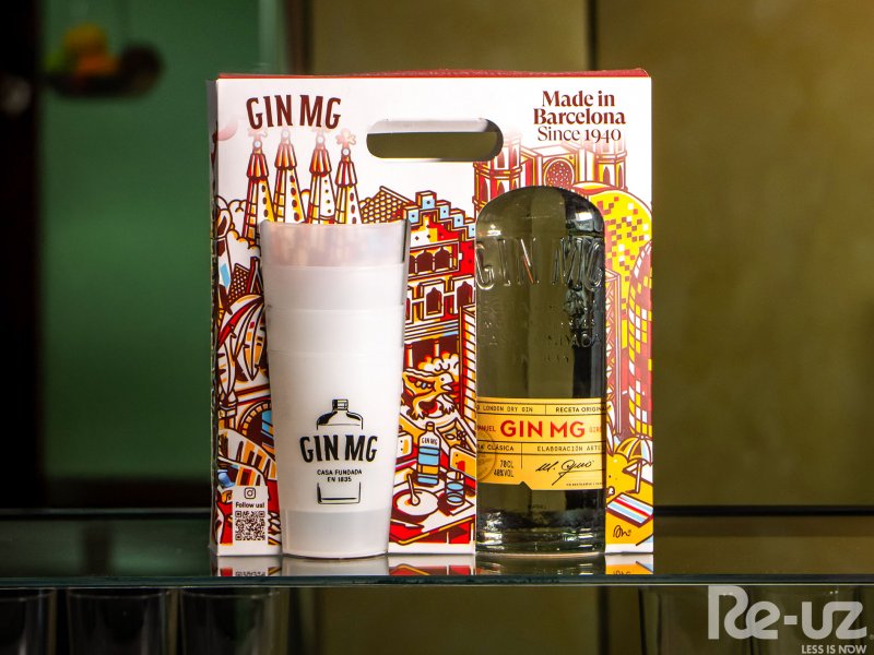 Nouveau kit Gin MG en édition limitée avec verres réutilisables personnalisés