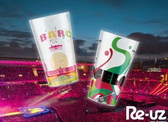 Palau Sant Jordi et le Stade Olympique Lluís Companys ont confié à Re-uz la gestion de leurs nouveaux gobelets réutilisables