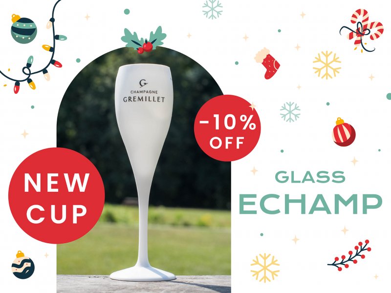 Let’s toast to a more sustainable Christmas with the new reusable glass EChamp!