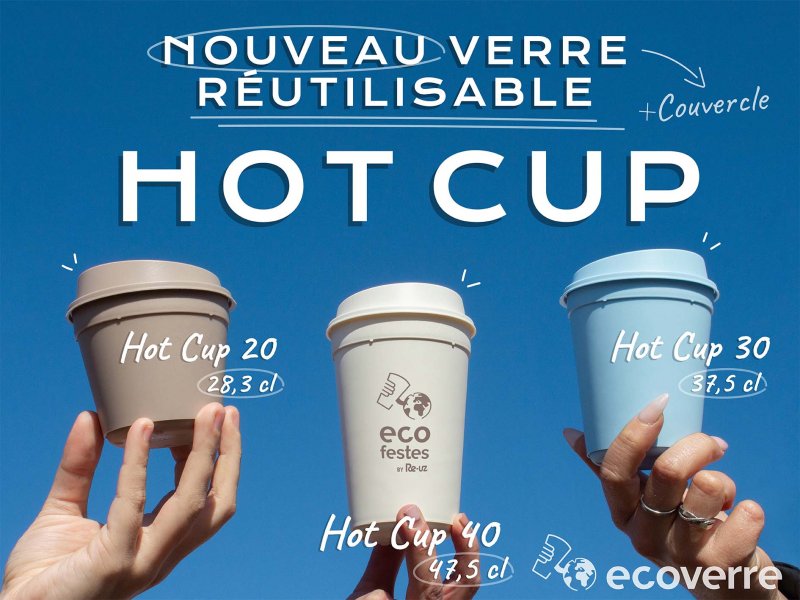 Rejoignez la durabilité et commandez votre boisson pour accompagner votre Hot Cup!