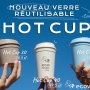 Rejoignez la durabilité et commandez votre boisson pour accompagner votre Hot Cup!