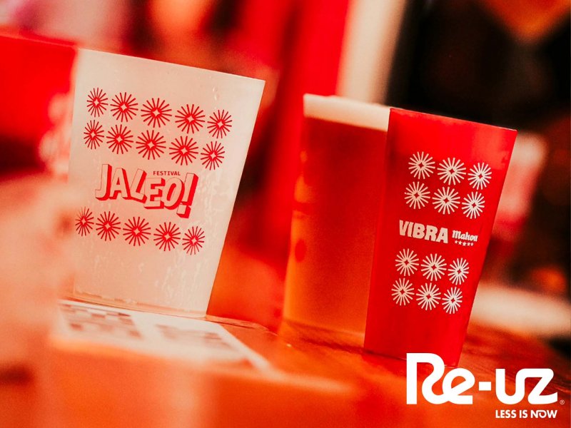 Jaleo! Le festival débute avec l'utilisation de gobelets réutilisables!