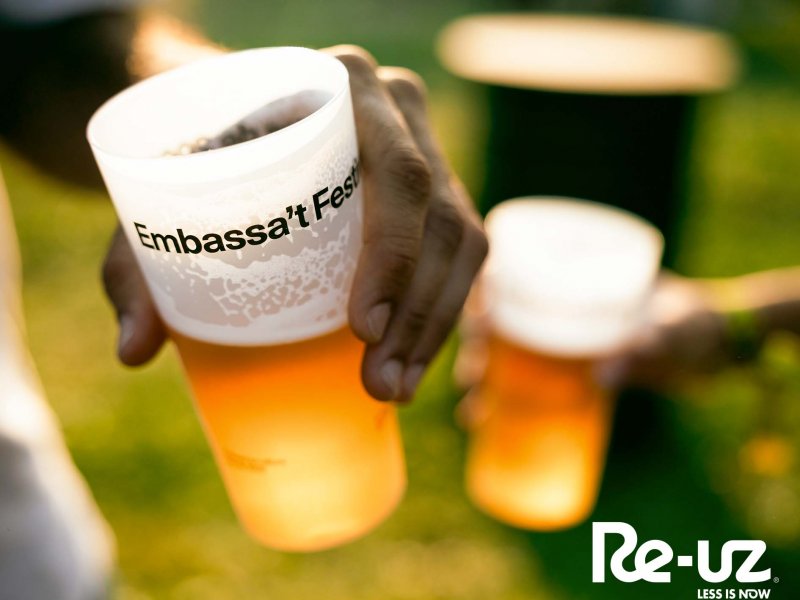 Embassa't festival with a long-term reuse system for cups